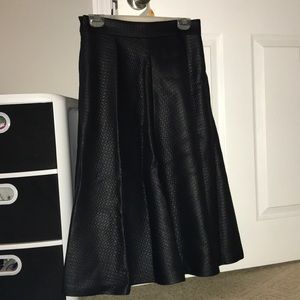 Black Quilted Banana Republic Skirt